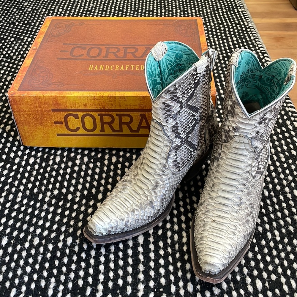 Women’s Corral Python Ankle Boot w/ original box